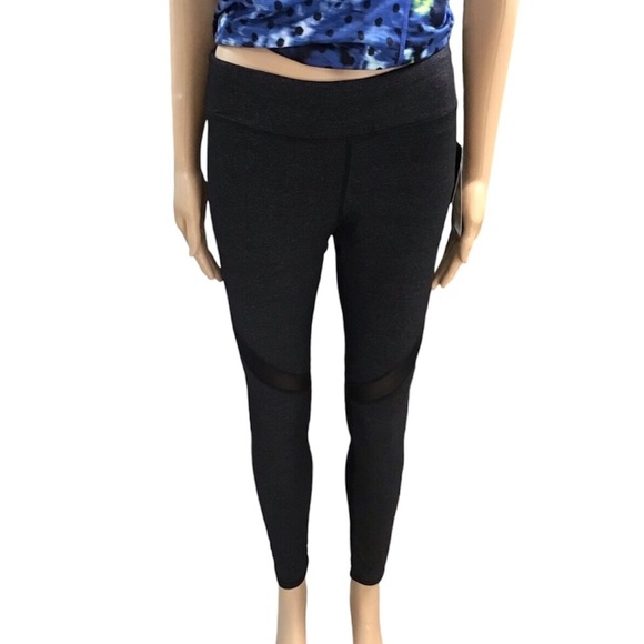 Marc New York Black Mesh Leggings - Picture 1 of 7
